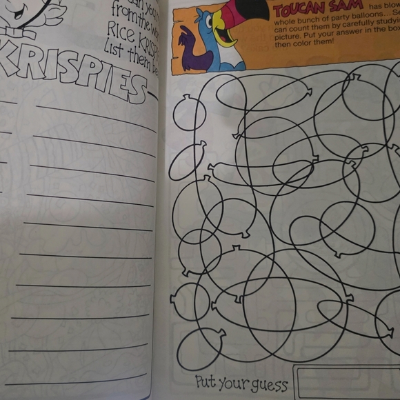 1980 Kellogg's 75th Anniversary Fun Book for Kids - Picture 2 of 3